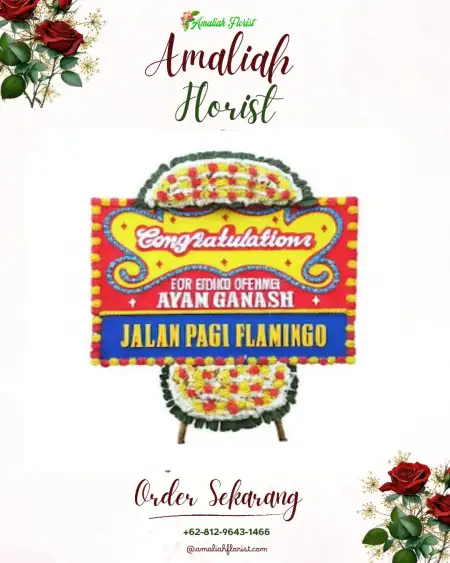 Sewa Papan Bunga Bago